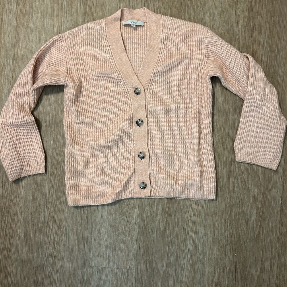 Loft Blush Colored Cardigan